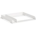 Bellabino 'Oti' Wickelaufsatz für IKEA Kommoden (Malm, Hemnes, Nordli), weiß, mit Trennfach (beidseitig montierbar), 10 x 74 x 80 cm