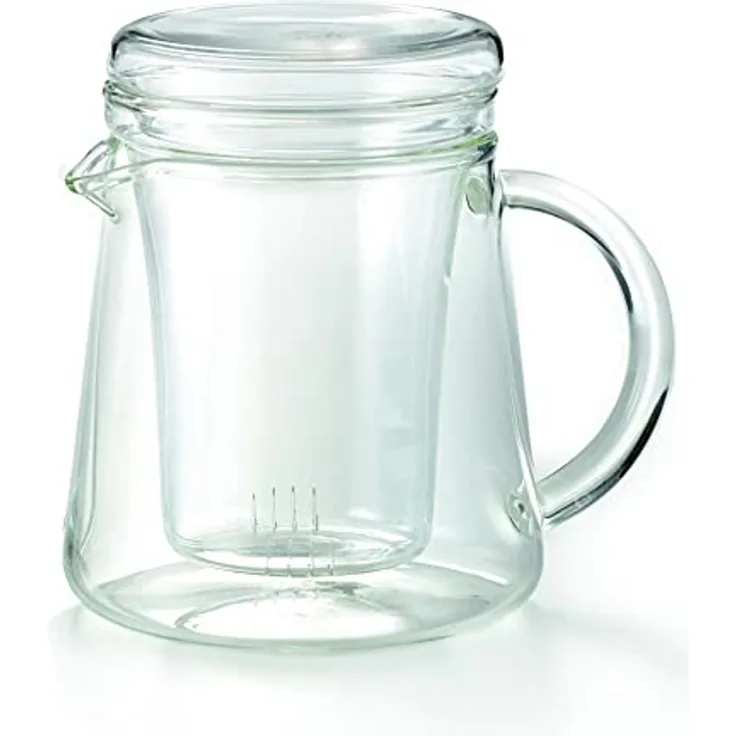 Teekännchen for two: Glas Teekanne mit Sieb für zwei