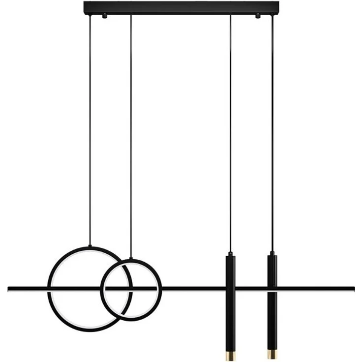 doporro LED Pendelleuchte Hängeleuchte LED Kronleuchter Höhenverstellbar mit 3 Farbtemperaturen – Bild 4