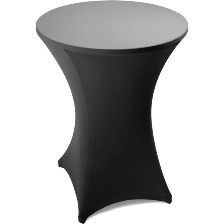 Stehtischhusse Stretch Stehtisch Ø 80 cm Tisch Husse Bistrotisch Anthrazit
