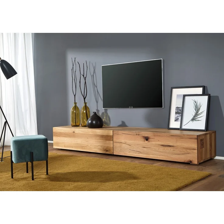 TV-Board Wild-/Zerreiche 220x52x32 natur geölt FRANKFURT #108 – Bild 6