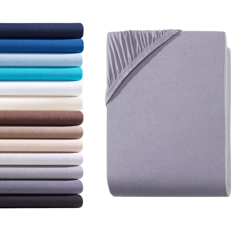 Hometex Premium Textiles Spannbettlaken Boxspringbett Spannbettlaken für hohe Matratzen, Jersey, Gummizug: rundum, Premium Qualität 160 g/m² feinster Baumwolle – Bild 1