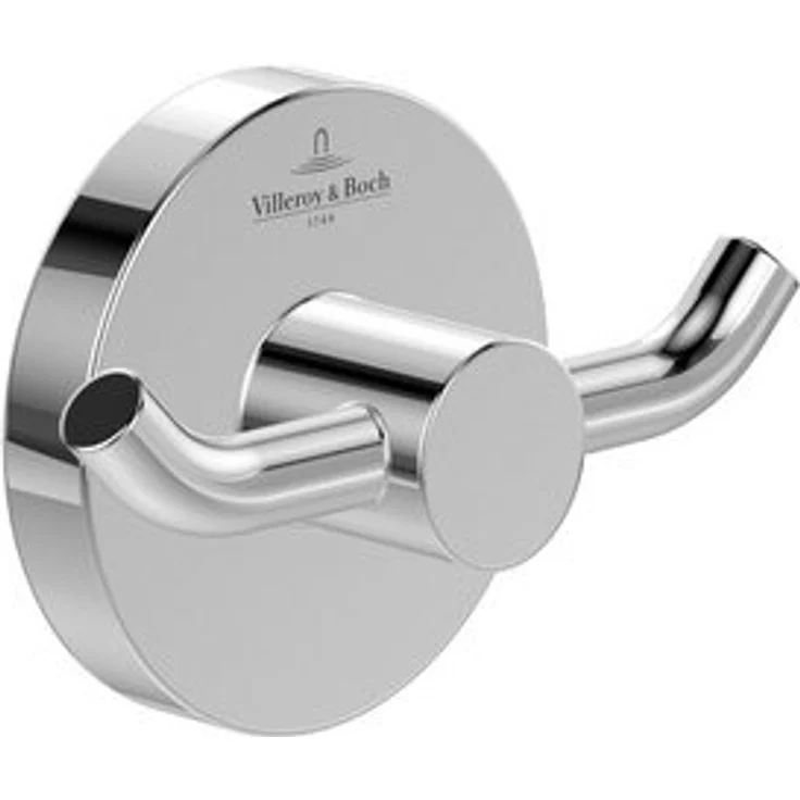 Villeroy & Boch Handtuchhaken Elements - Tender, Doppel 76 x 32 mm - Chrom – Bild 5