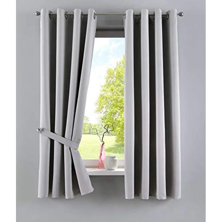 Gardinenbox Verdunkelungsvorhang (2 St), Ösen, verdunkelnd, Polyester, »NewYork« Thermo-Gardinen Blackout 201920600-2 – Bild 2