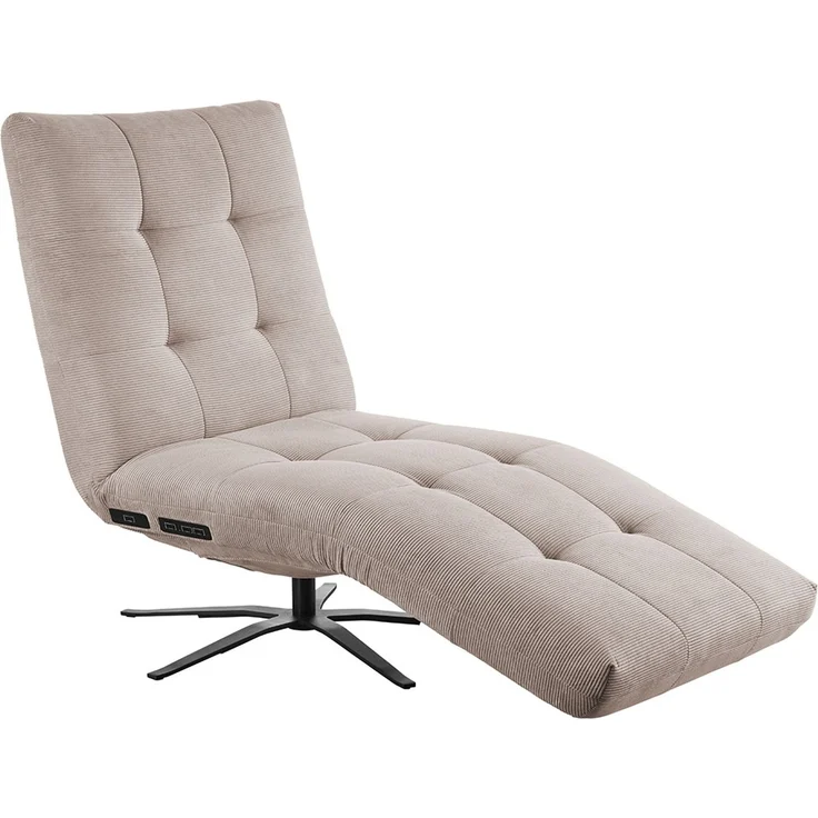 KAWOLA Relaxliege LETICIA motorisch Feincord beige 115 x 156 x 82 cm – Bild 3