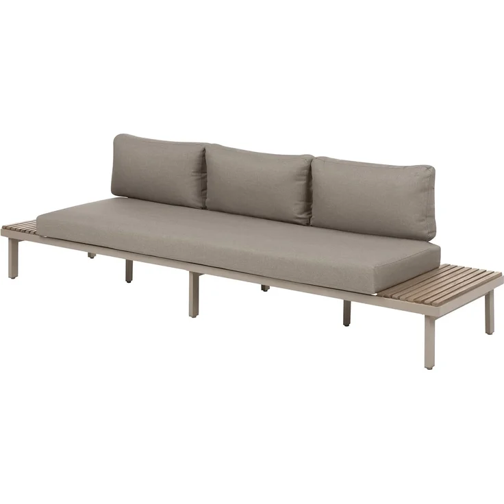 Lounge Set mit Tisch 5-Sitzer FIVIZZANO Akazienholz Beige – Bild 8