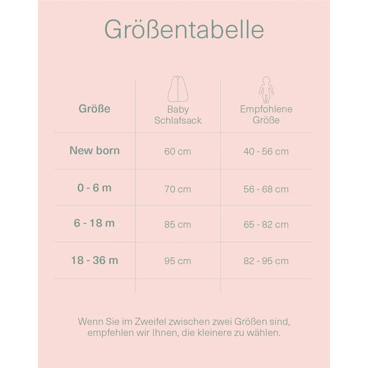 molis&co. Baby-Schlafsack. 0.5 TOG. Größe: 70 cm (0-6 Monate). Ideal für den Sommer. Zinnia. 100% Baumwolle (Oeko-TEX 100). – Bild 4