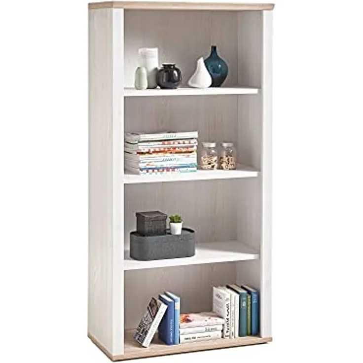 Regal Romy 2 / Romance 2, Holzwerkstoff, Holzfarben, 76 x 163 x 39 cm