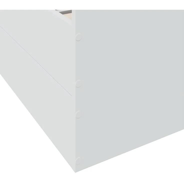 vidaXL Bettgestell mit Schubladen Weiß 75x190 cm Holzwerkstoff 3280349 – Bild 3