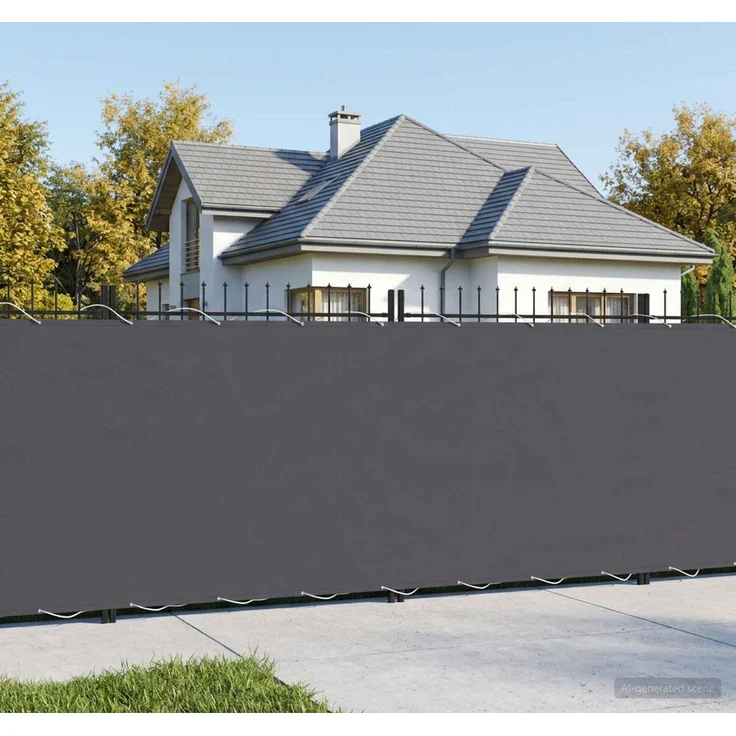 vidaXL Balkon Sichtschutz 150 x 600 cm Stoff mit PU-Beschichtung 42036330 – Bild 1