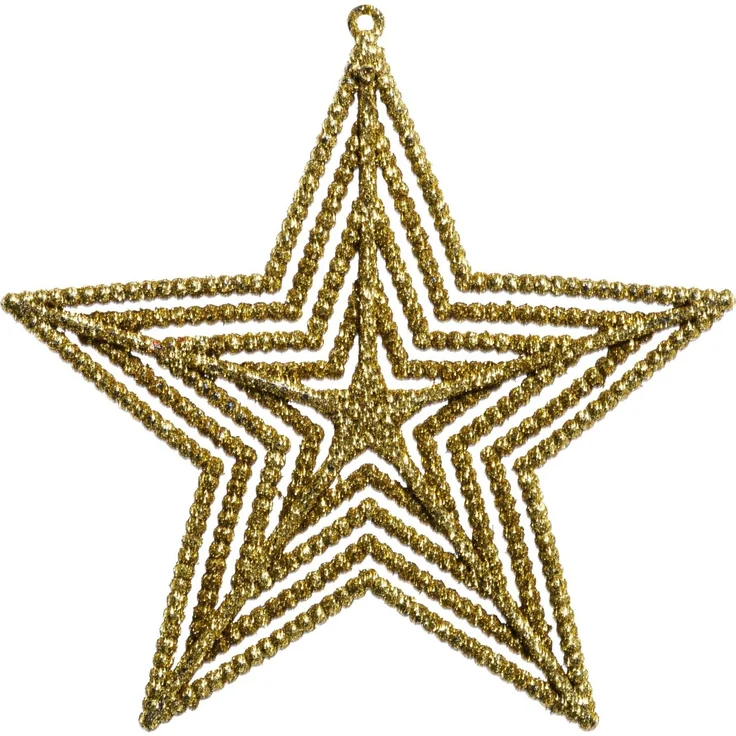 TrendLine Stern zum Hängen 2er-Set 12,5cm Weihnachtsstern Weihnachtsdeko Stern – Bild 1