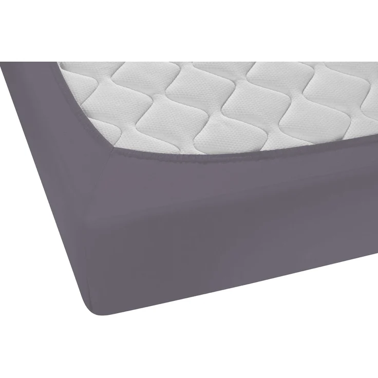 biberna Feinjersey-Spannbetttuch 0077144, silbergrau, 1x 60x120 cm - 70x140 cm – Bild 2