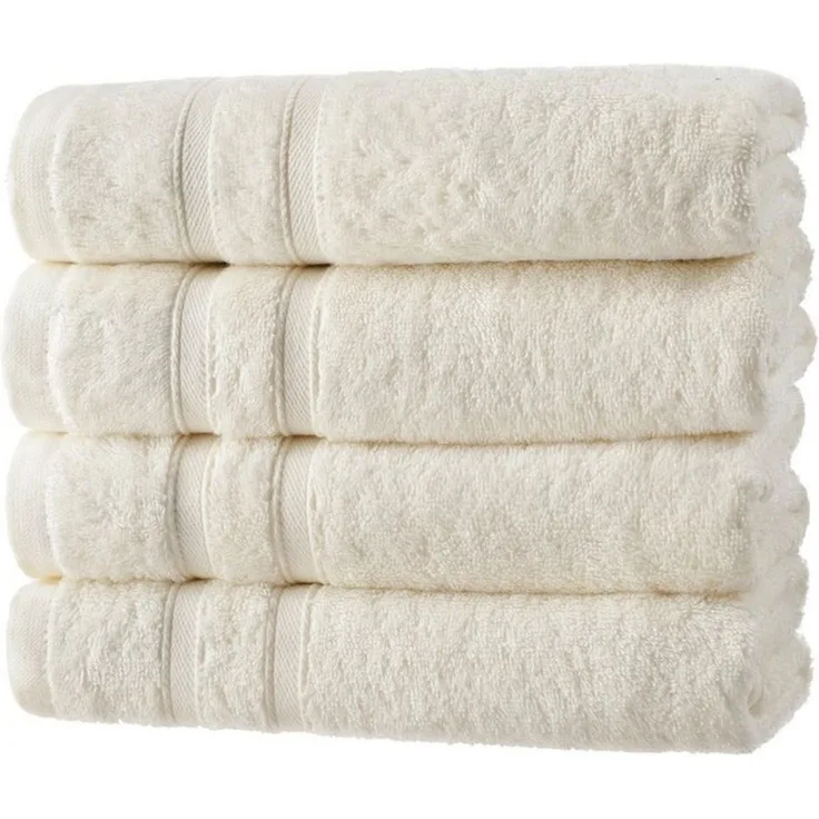 Hometex Premium Textiles Handtuch in nachhaltiger Premium Qualität 450 g/m², 4er Handtücher, Kuschelig weich und sehr saugfähig, Extra flauschige Hotel-Qualität