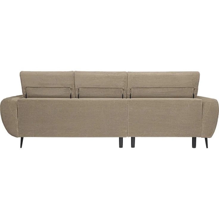 WERK2 Ecksofa Alisson Sitztiefe elektrisch verstellbar, verstellbare Kopfstützen, Schwebendes L-Form Sofa in Cord, 15 cm bodenfrei (saugrobotergeeignet) – Bild 4