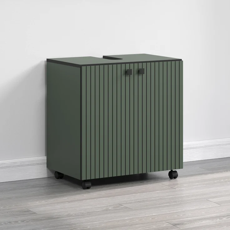 Waschbeckenunterschrank Bliss in grün 60 cm – Bild 3
