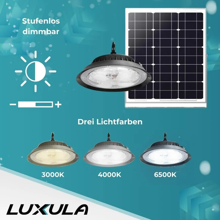 LUXULA Solar LED-Hängeleuchten-CCT, 100 W, 1200 lm – Bild 3