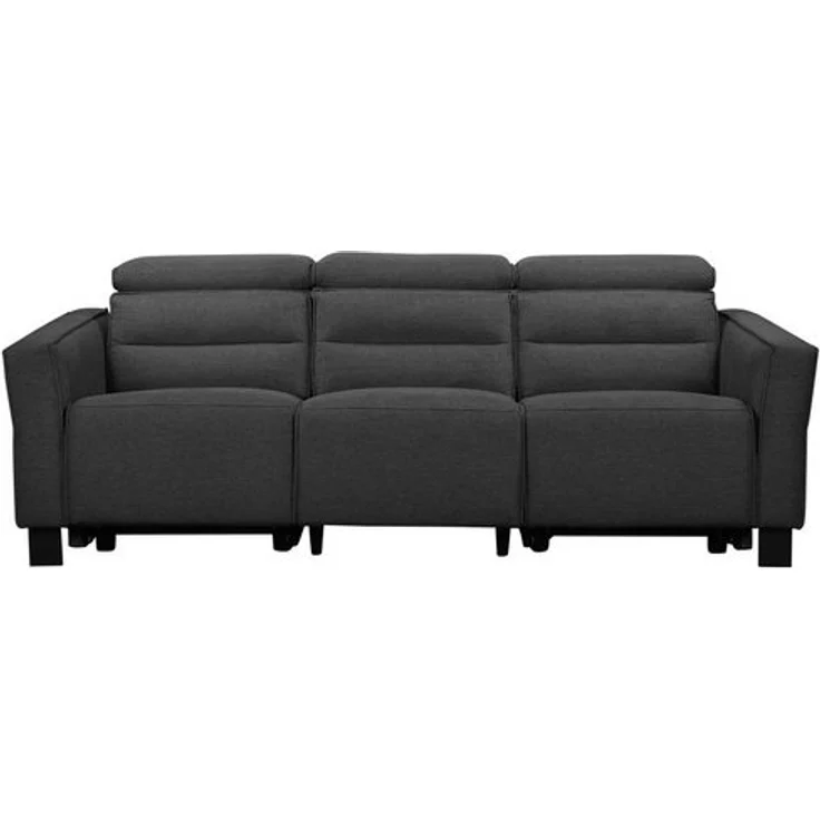 Places of Style 3-Sitzer Carpari, 224cm, manuelle od. elektrische Relaxfunktion in 2 Sitzen, mit USB, Kopfteilverstellung, Echtleder, Kunstleder, Webstoff – Bild 4