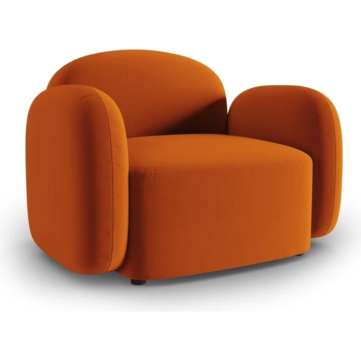 Micadoni Sessel Blair Samtstoff Terrakotta – Bild 2