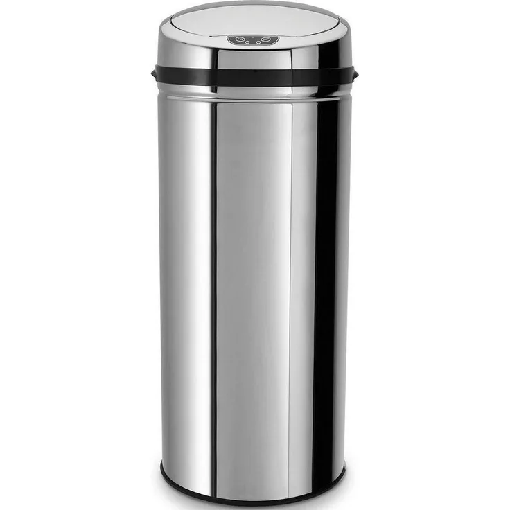 ECHTWERK Mülleimer INOX, Infrarot-Sensor, Korpus aus Edelstahl, Fassungsvermögen 42 Liter