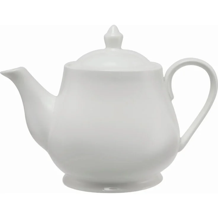 Maxwell & Williams WBA0007 Teekanne 1L, Porzellan, White Basics Round – Bild 1