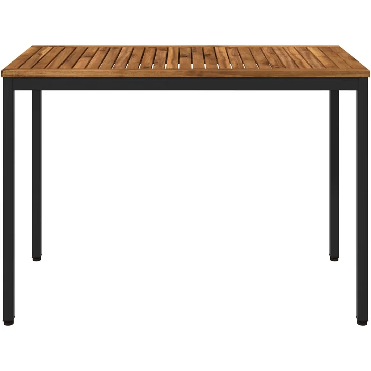 vidaXL Gartentisch NAARDEN Natürlich und Schwarz 108,5 x 55 x 75 cm 901313 – Bild 3