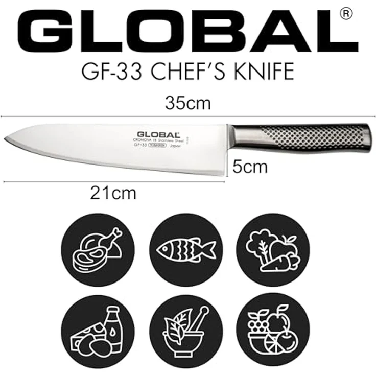 Global Chefkochmesser geschmiedet 21 cm GF-33 – Bild 3