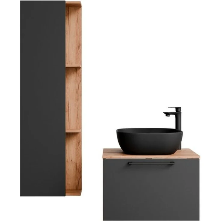 Planetmöbel Badmöbel-Set Astra, (Badezimmer Möbel im modernen Design, 3-St), Badezimmer Möbel im modernen Design – Bild 4