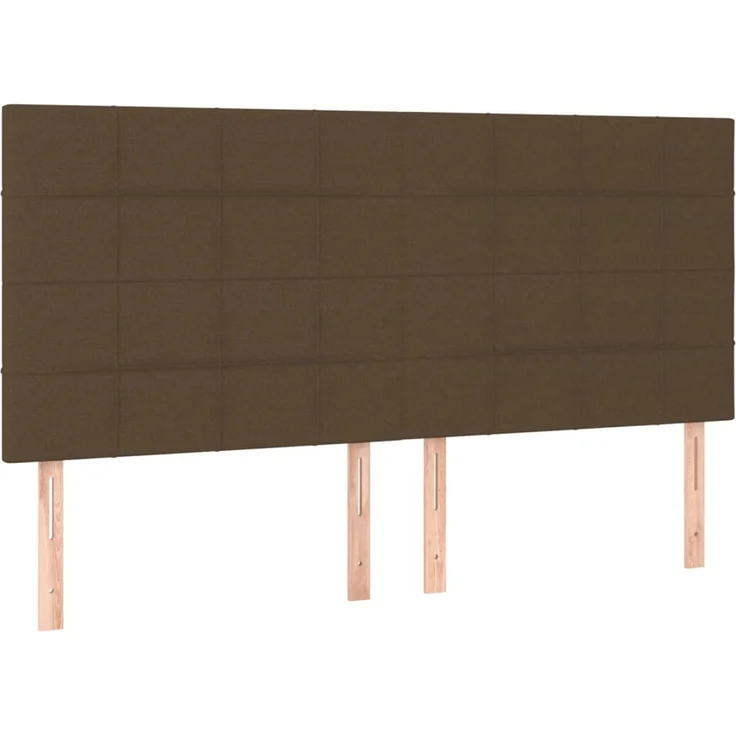 vidaXL Kopfteile 4 Stk. Dunkelbraun 90x5x78/88 cm Stoff 3116349 – Bild 2