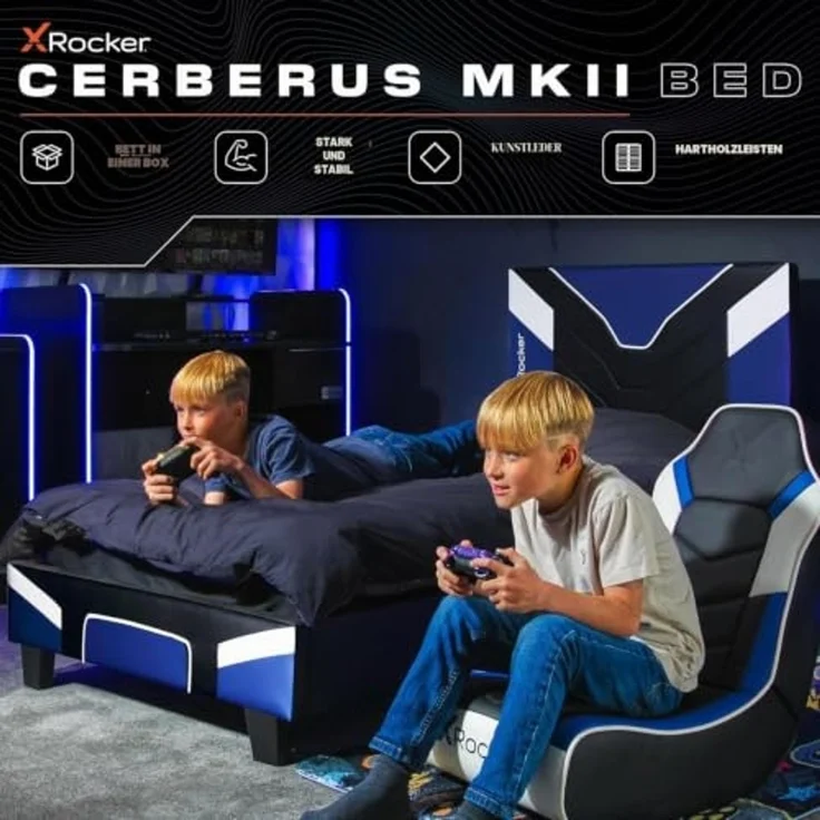 X Rocker Gamerbett Cerberus MKII Racing & Gaming Bett für Kinder & Jugendliche – Bild 2