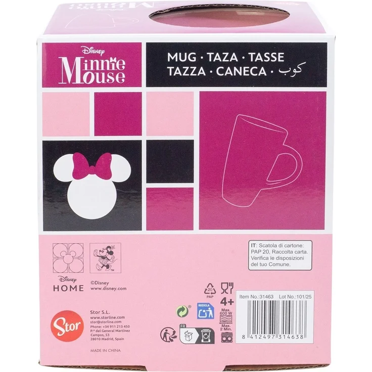 Disney Minnie Mouse Keramiktasse 695 ml Elite Mug Geschenkbox Anime – Bild 5