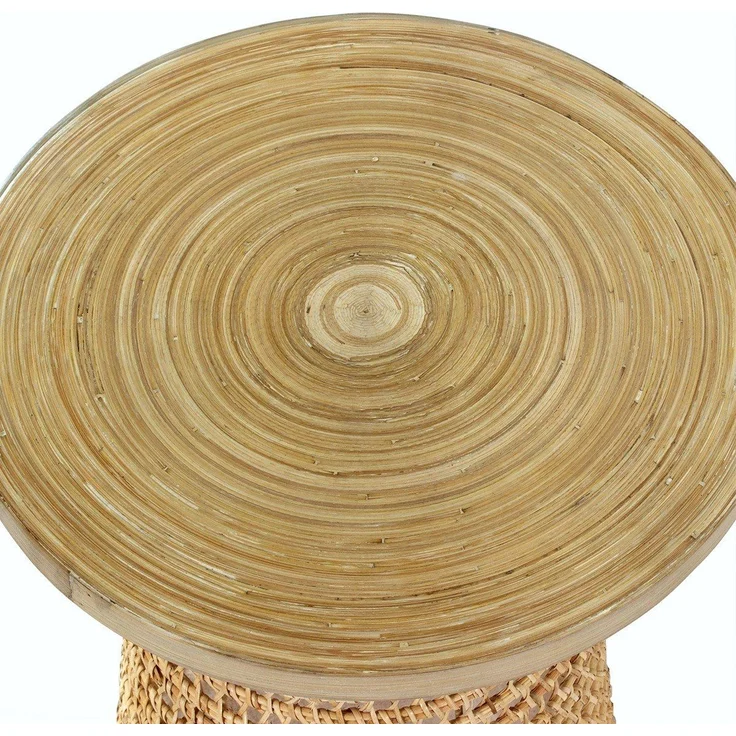 Casâme Sofaecke mit Bambusplatte und Rattan-Fuß - Helles Holz – Bild 4