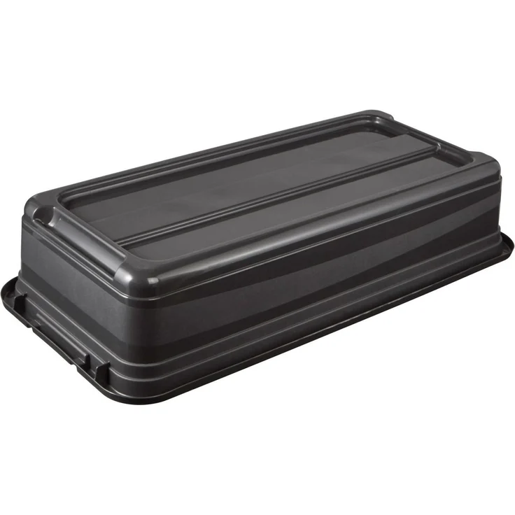 keeeper Transportbehälter eckhart, 4er Set Transporbox, 33 L, 79,5 x 39,5 x 17 cm, (Set, 4-St), seitl. Clips, Griffe am Boden, stoßfeste Seitenwände, robuster Deckel – Bild 3