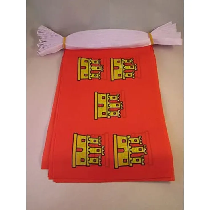 AZ FLAG Wimpelkette Poitou-Charentes 6 m 20 Flaggen Leichtes Polyester