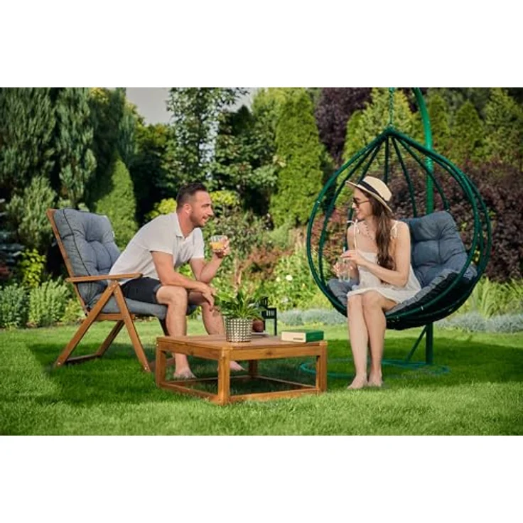 Bjird Stuhlkissen Hängesessel Kissen, Auflage für Polyrattan & Rattan Hängeschaukel, Sitzauflage für Hängekorb - Indoor & Outdoor geeignet – Bild 7