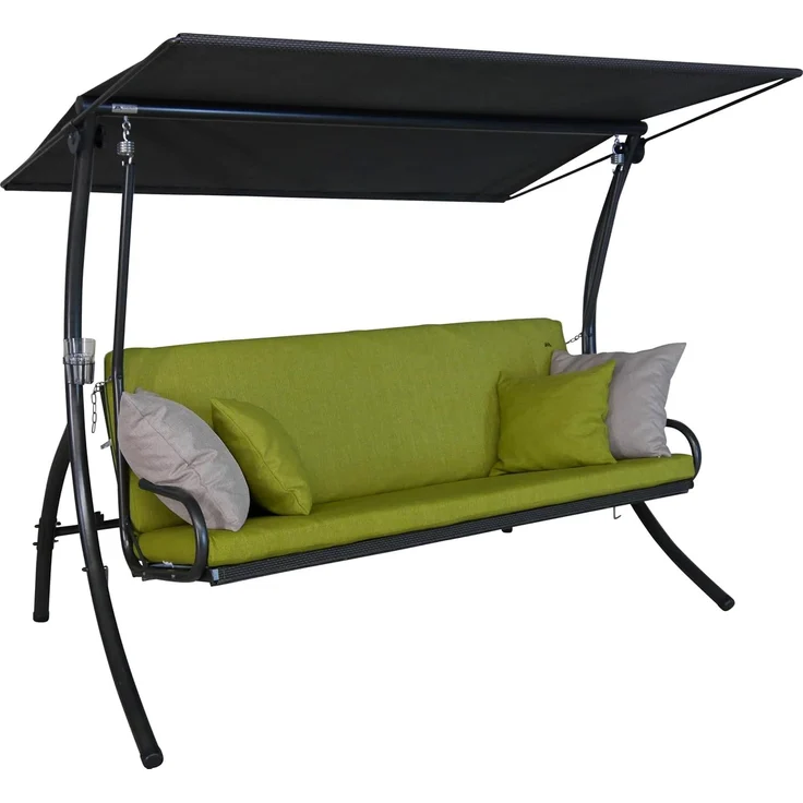 Angerer 'Elegance Smart' Hollywoodschaukel, Stahl / Polyester lime, 210x145x160 cm – Bild 1