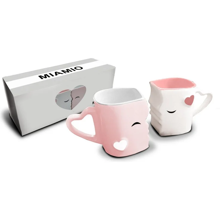 MiaMio Kaffeeservice Küssende Tassen Geschenk Set, Kaffeetassen«, Keramik (2-tlg) – Bild 5