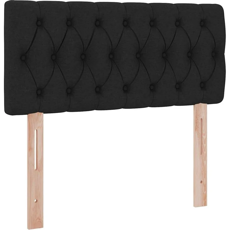 vidaXL LED-Speicherbett mit Matratze Schwarz 90 x 200 cm Stoff 3371183 – Bild 10