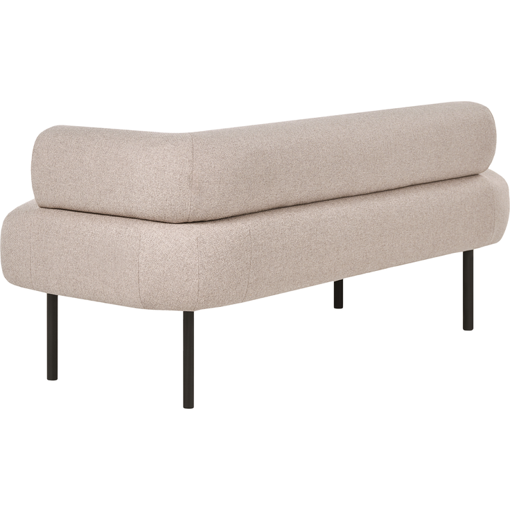 Rechtsseitige Chaiselongue MIRMANDE Stoff Hellbraun – Bild 5