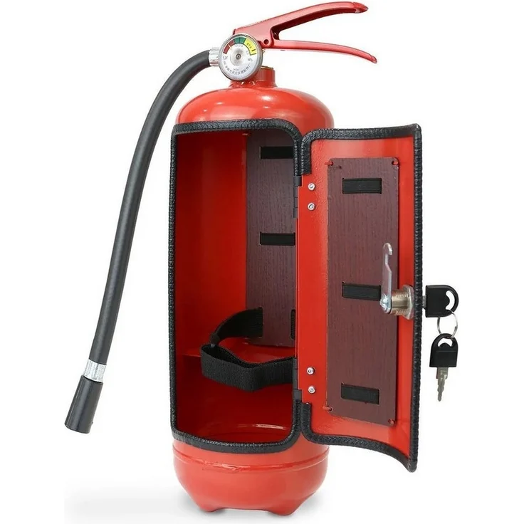 Divit Deko-Wandregal Minibar in Feuerlöscher Design MF51 Bar Regal / Aufbewahrung – Bild 2