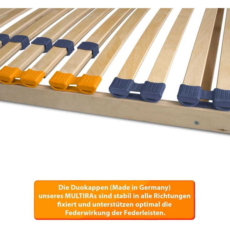 Coemo Lattenrost Multira 100x190 cm starr mit 26 Federleisten Selbstmontage – Bild 6