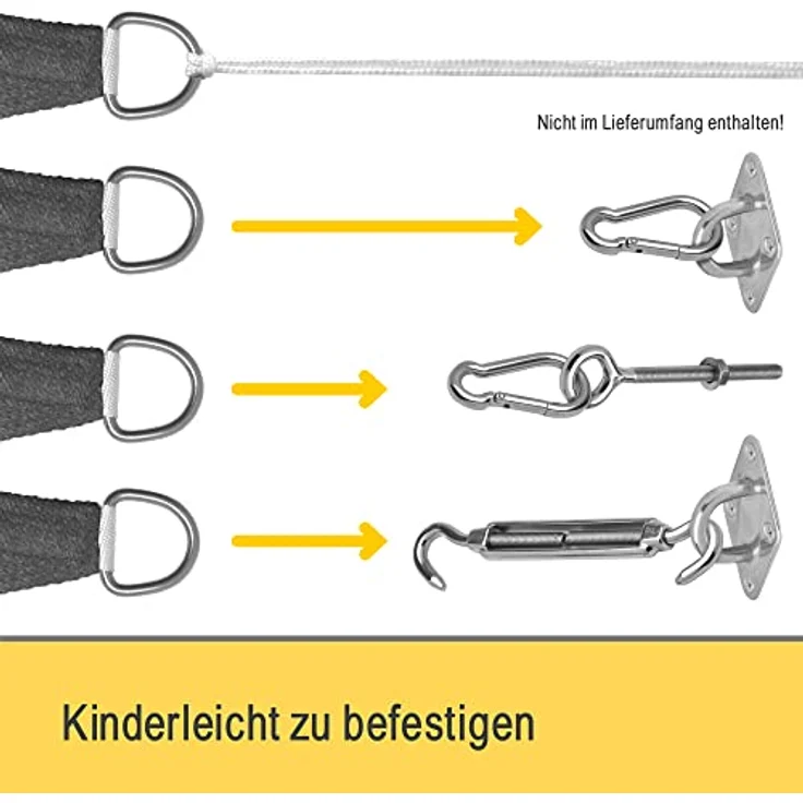 Sol Royal Sonnensegel SolVision HS9, HDPE rechteckig 200x200cm – Bild 8