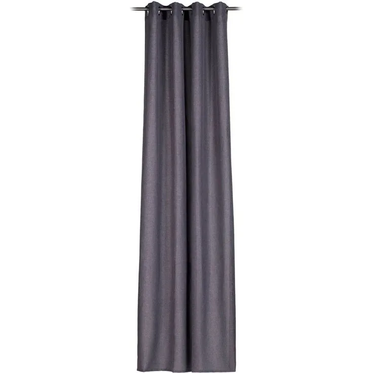 Gözze 'LINUS' Ösenvorhang, 100% Polyester anthrazit, 140x245 cm