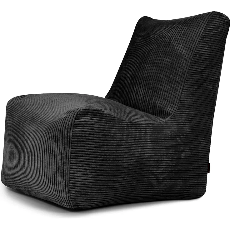 Sitzsack ‘Seat‘, Bezugstoff - Waves, 100% Polyester, Black, 85x105x80 cm cm.