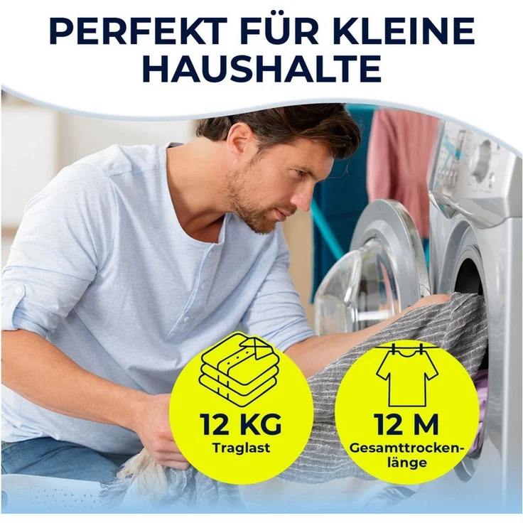 EASYmaxx Wäscheständer 108 x 38 x 102 cm ausziehbar – Bild 2