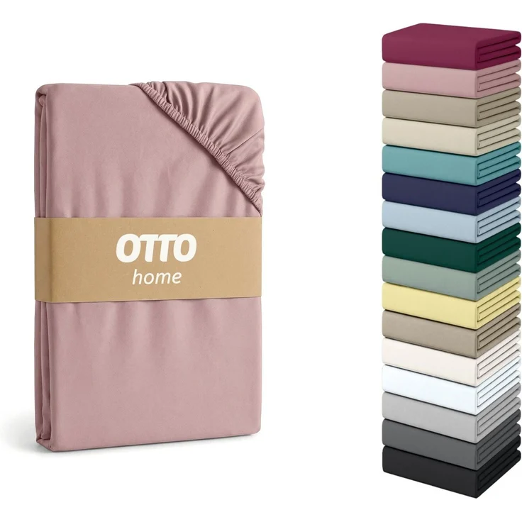 OTTO home Spannbettlaken PHYSALIS Comfort 100% Baumwolle, 150 g/m², Jersey, Gummizug: rundum, (2 Stück), Bettlaken bis 20 cm Matratzenhöhe, weich, bügelfrei, optimaler Sitz – Bild 5