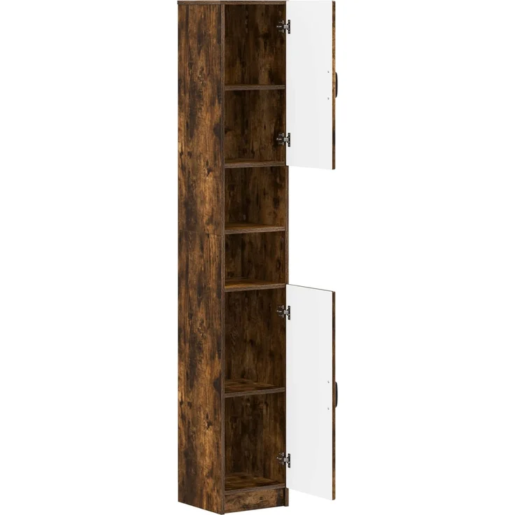 vidaXL Badezimmerschrank mit offenem Regal UTRECHT Raucheiche 897700 – Bild 2
