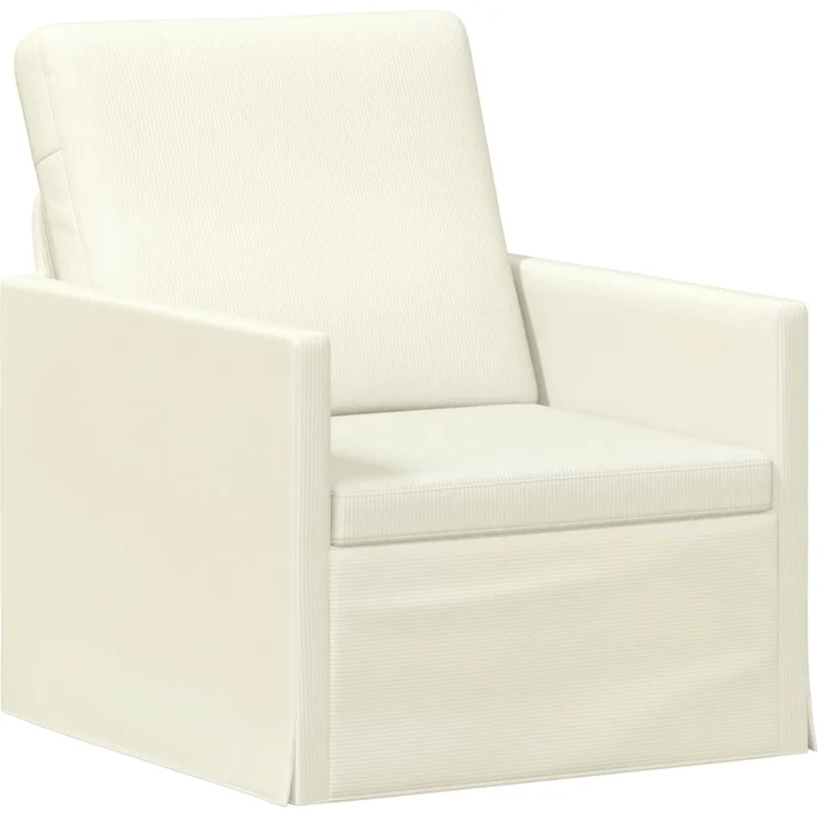 vidaXL Einzelsofa Creme 70 x 81 x 82 cm Cordstoff 42041036 – Bild 1