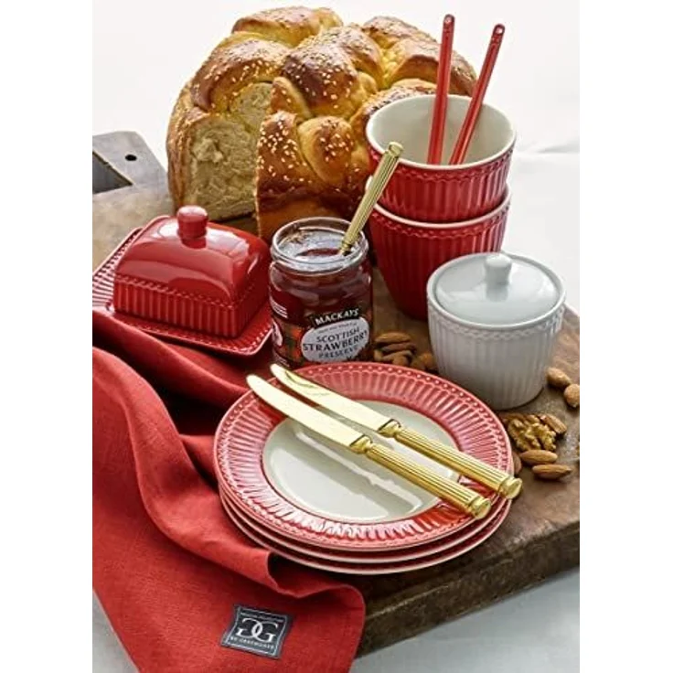 Greengate Müslischale Alice Müslischale claret red 14 cm, Steinzeug, (Schüsseln & Schalen) – Bild 3