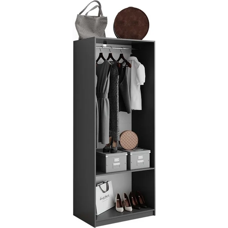 Kleiderschrank Elmo Anthrazit 80 x 200 cm Vicco – Bild 7
