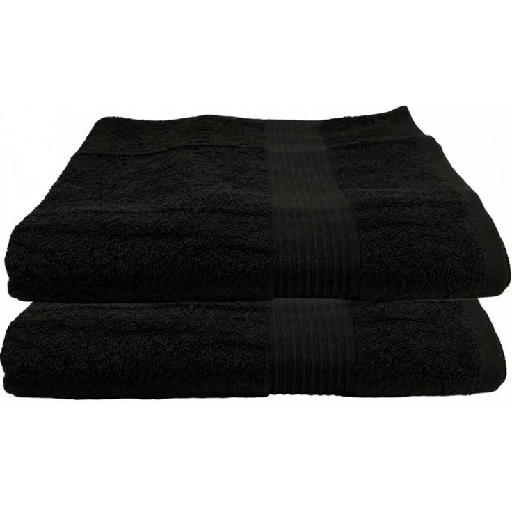Julie Julsen Badetuch 2-Badetuch-Schwarz-Badetuch 100 x 150 cm, Baumwolle (2-St) – Bild 2